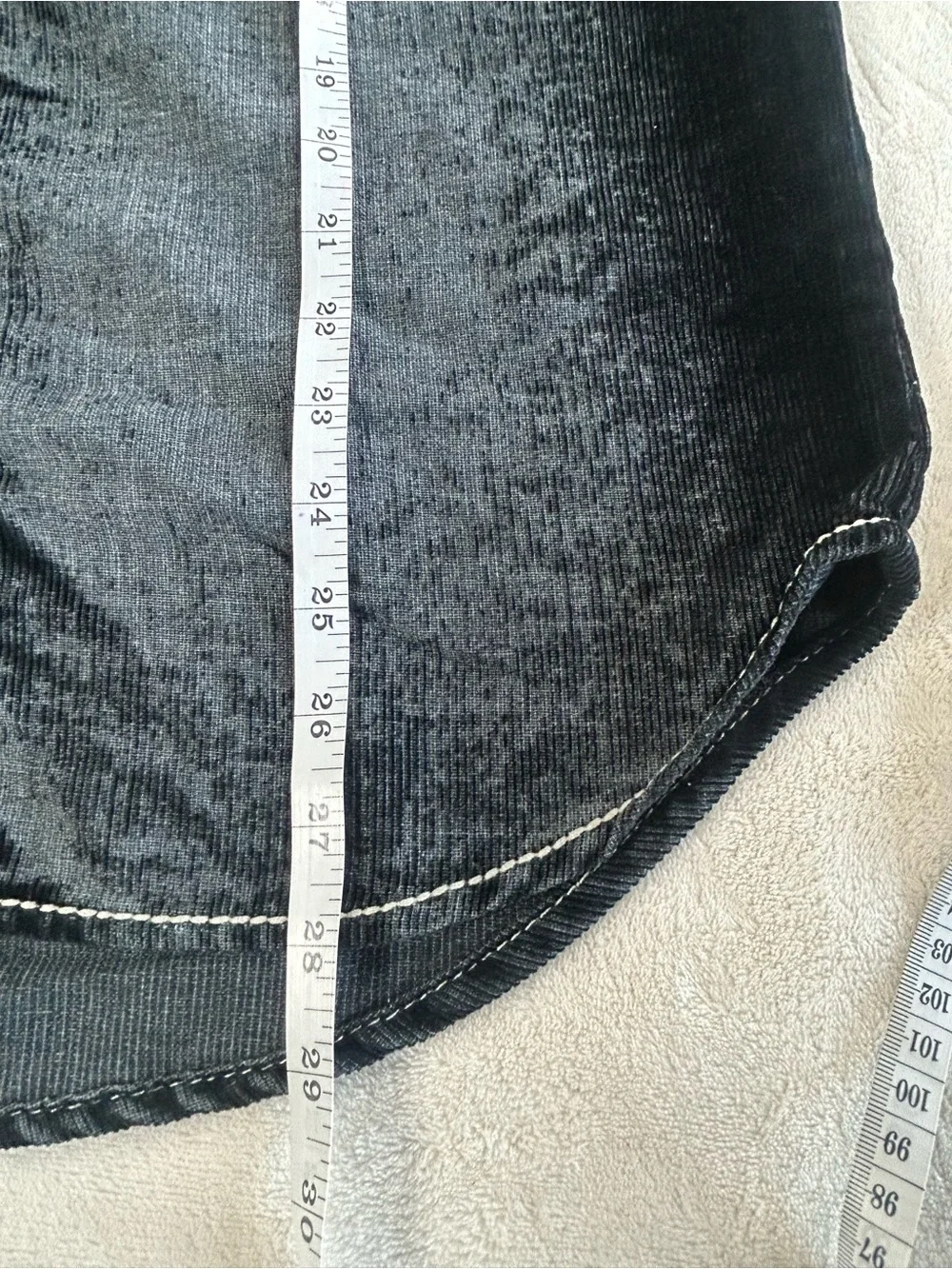 True Religion Black Corduroy Western Shirt Long Sleeve pearl Snap Button Size M